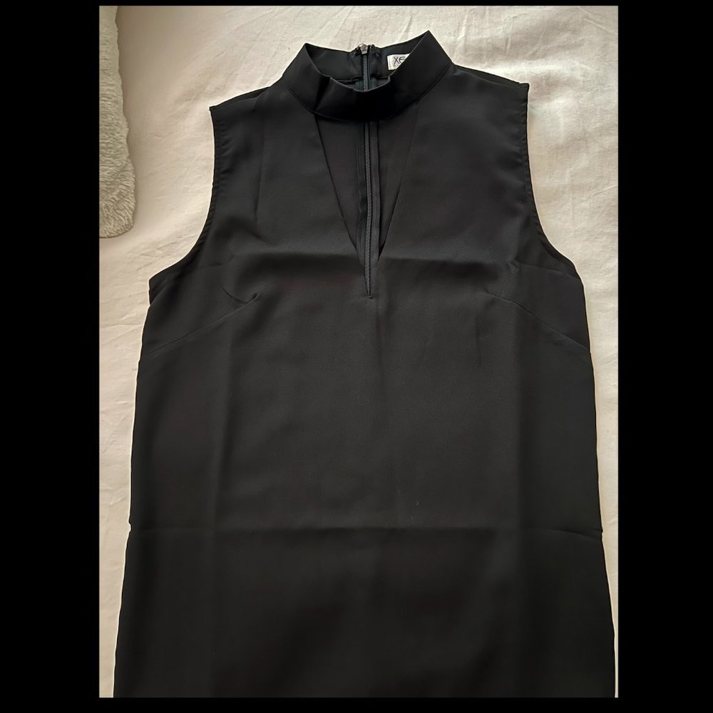 Black Cut out front Top